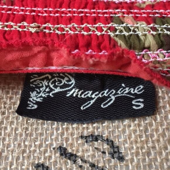 Magazine Floral summer dress .SIZE S - SMALL Ruffle on bottom - Picture 7 of 8